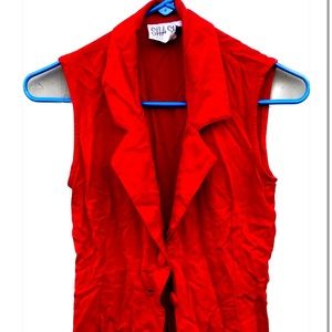 Women’s Red Sleeveless Shirt